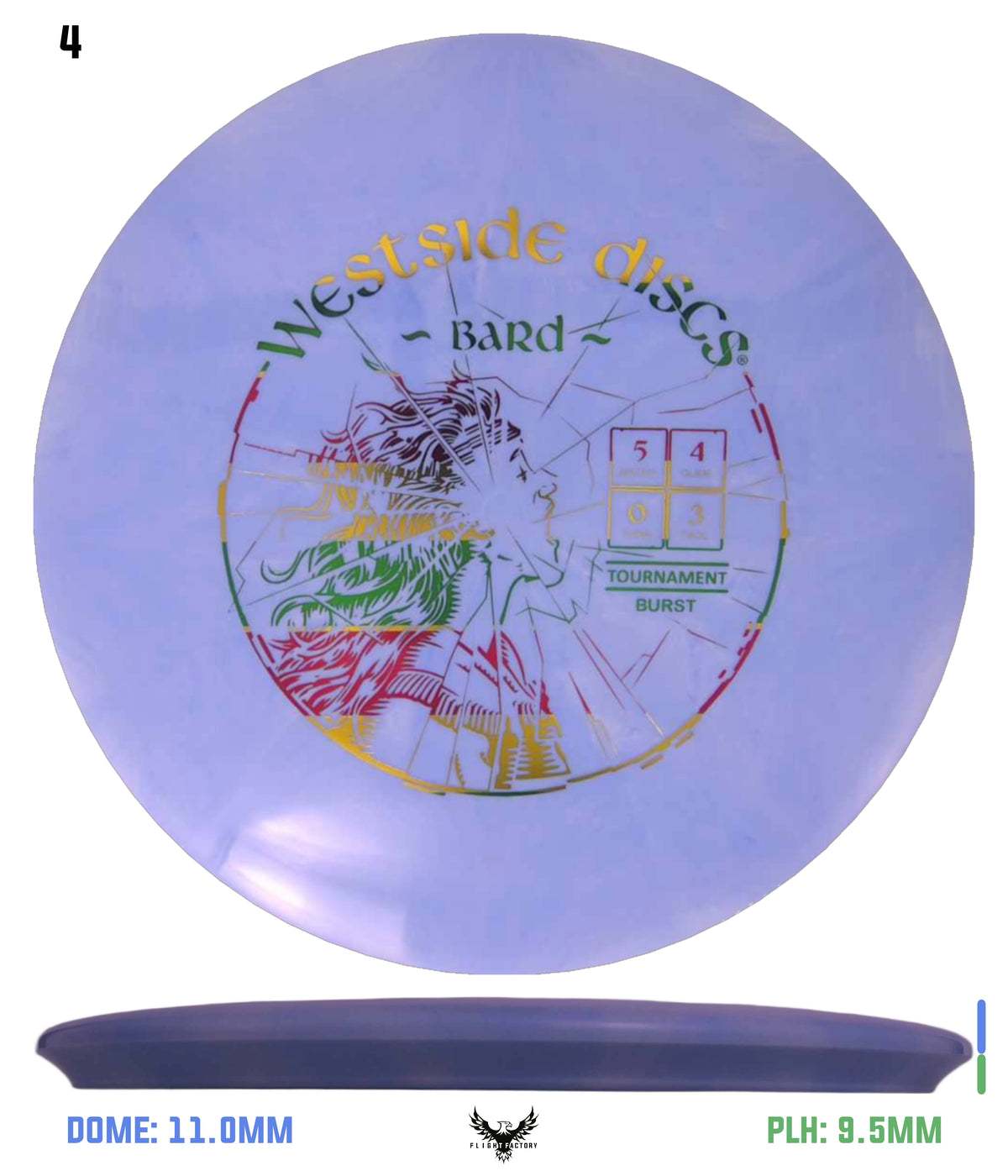 Westside Discs Tournament Burst Bard - High Pitch