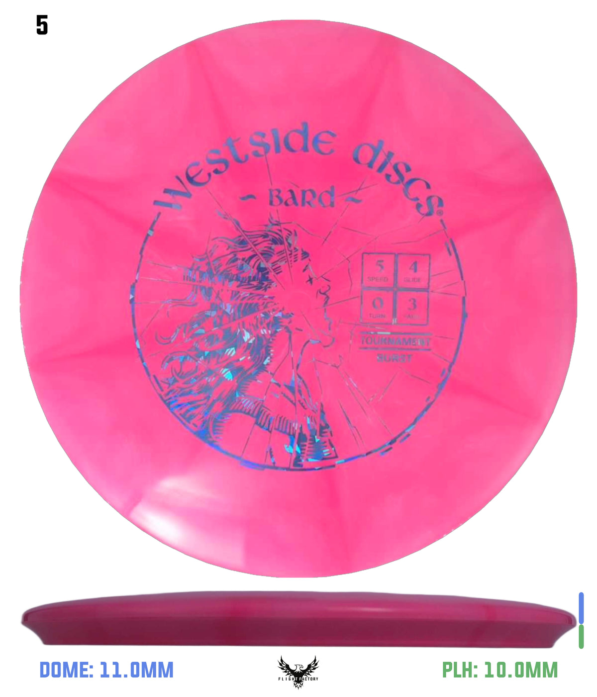 Westside Discs Tournament Burst Bard - High Pitch