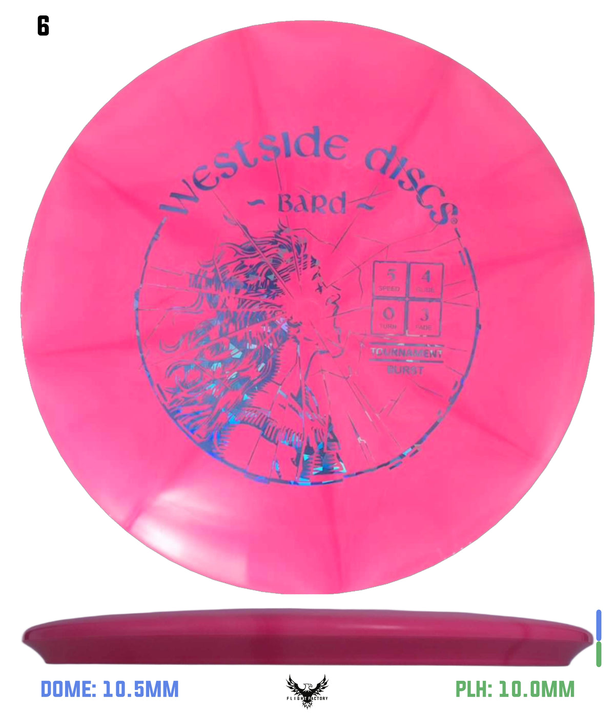 Westside Discs Tournament Burst Bard - High Pitch