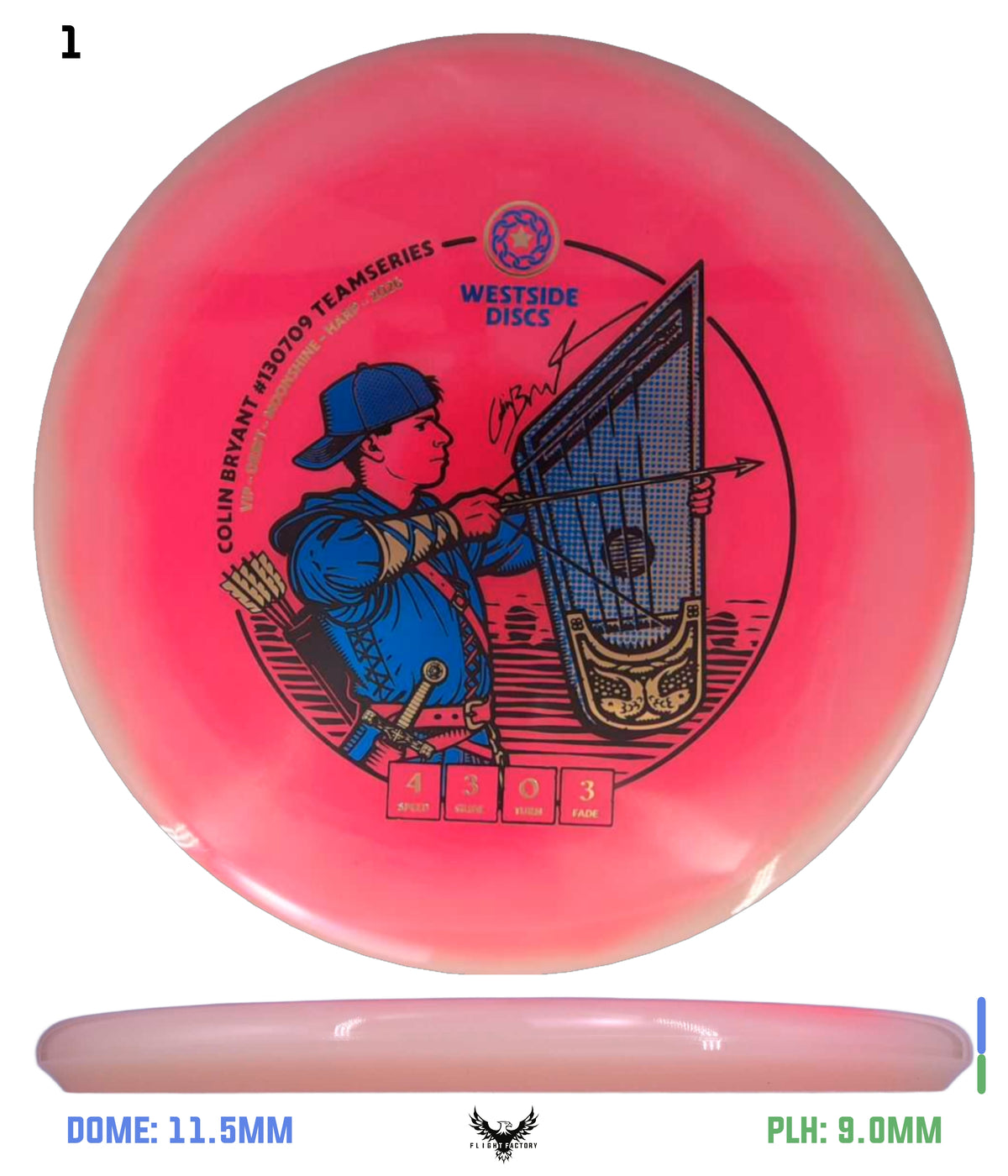 Westside Discs VIP Moonshine Orbit Harp - Colin Bryant 2026 Team Series