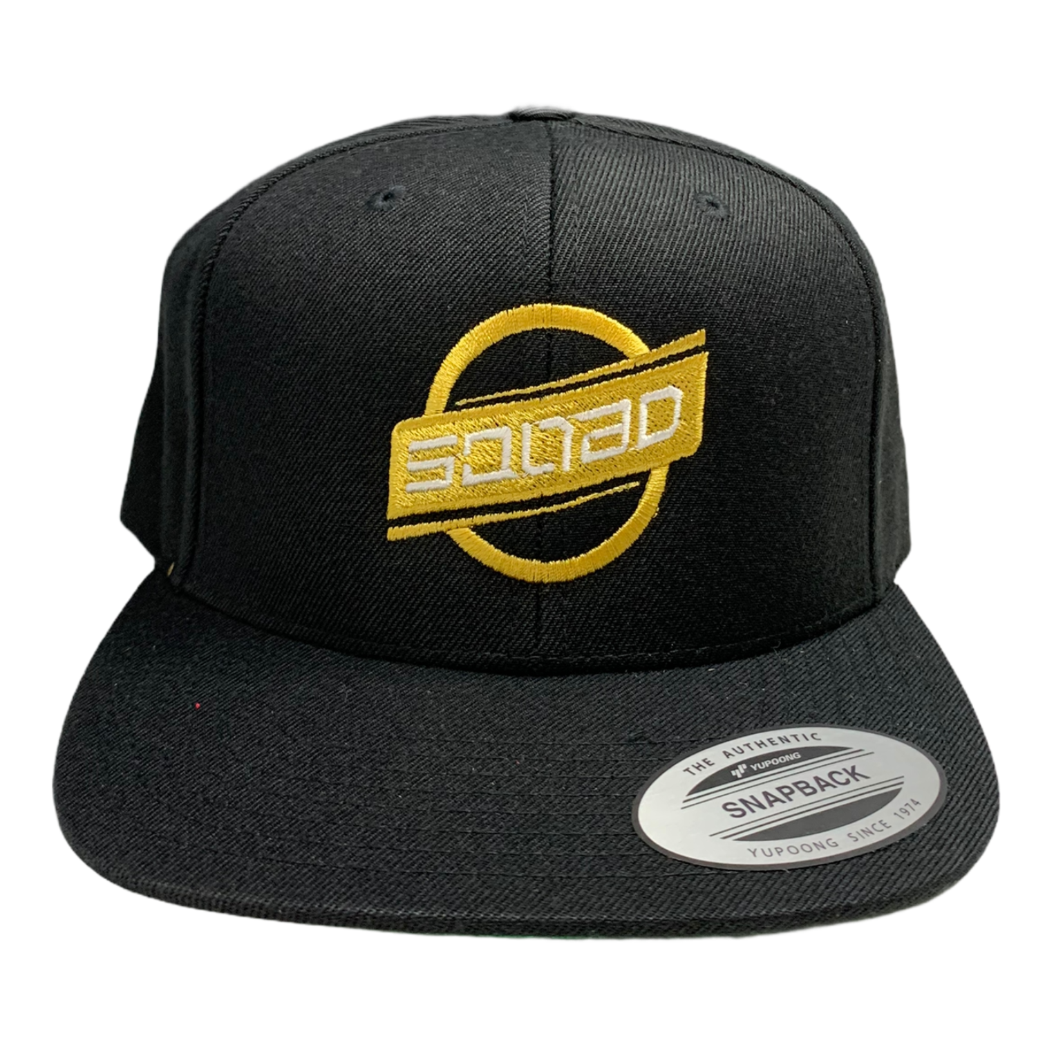 Deuce Squad Flat Bill Snapback Hat Black